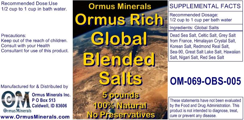 Ormus Rich Blended Salts