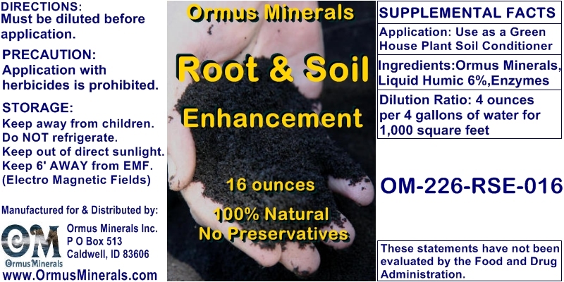Ormus Minerals Root & Soil Enhancement
